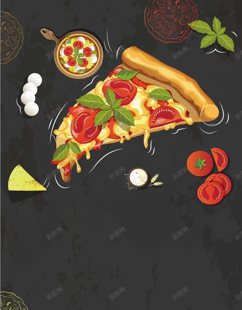 披萨海报背景模板矢量图ai设计背景_88icon https://88icon.com 卡通 宣传页 披萨 插画 海报 矢量 美食 菜单 西餐 西餐厅 餐饮 矢量图