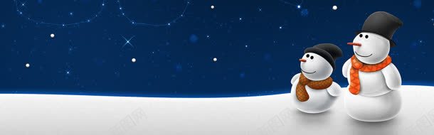 雪人背景