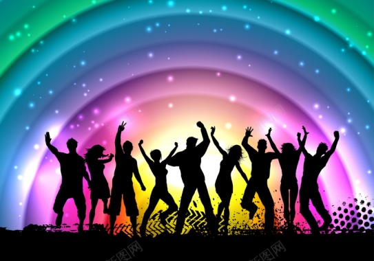 激情狂欢矢量图背景