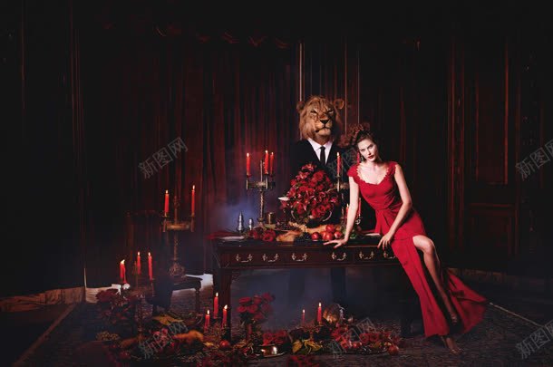 黑红色神秘花朵美女jpg设计背景_88icon https://88icon.com 神秘 红色 美女 花朵