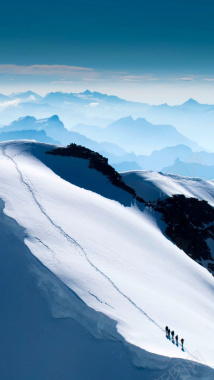 山峰雪山背景摄影图片