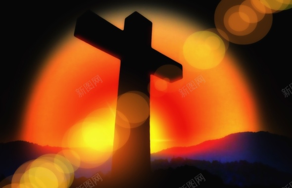 基督教十字架背景背景