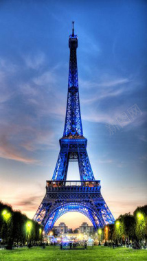 法国旅游H5摄影海报背景