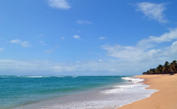 沙滩唯美美景大海背景