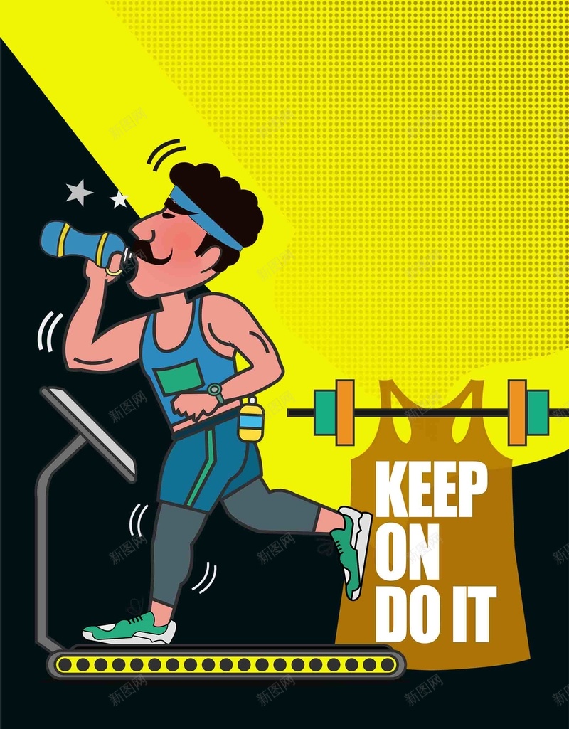 卡通健身运动海报背景模板psd设计背景_88icon https://88icon.com 健身 健身房 减肥 卡通 宣传 有氧运动 海报 背景模板 运动