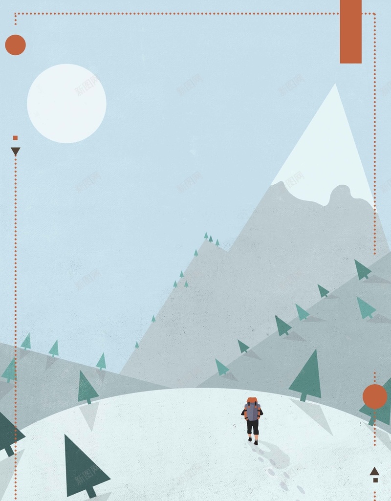 清新插画风二十四节气立冬psd设计背景_88icon https://88icon.com 寒露 小满 插画风 春分 清明 白露 秋分 立春 谷雨 雨水 霜