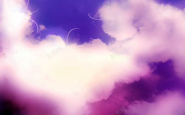 紫色唯美云层背景