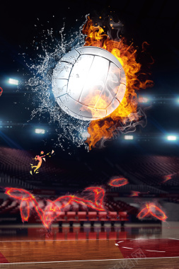 排球比赛海报背景背景