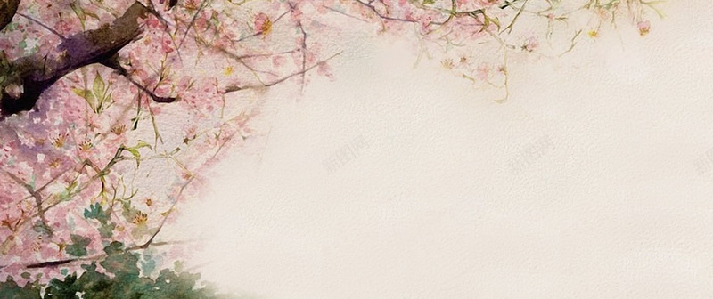 古典花树背景jpg设计背景_88icon https://88icon.com 中国风 中国风白色 古典 粉红 粉色 花朵 花束 详情页海报