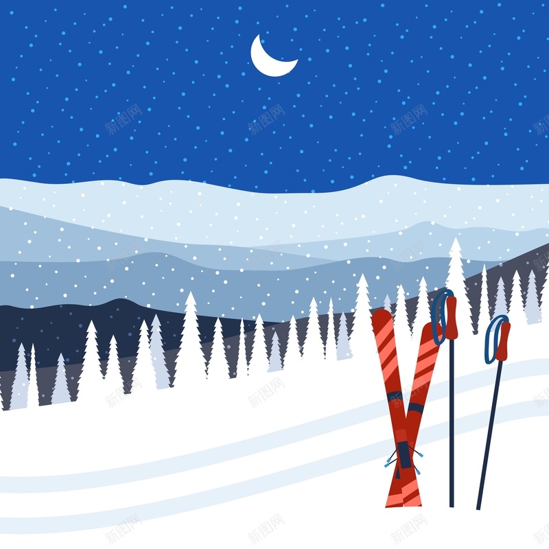 冬季滑雪场海报背景矢量图ai设计背景_88icon https://88icon.com 冬季 海报 滑雪场 激情 狂欢 背景 矢量图
