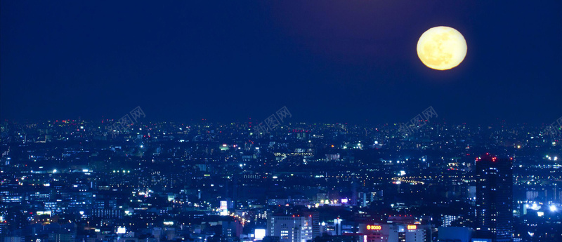 夜城市jpg_88icon https://88icon.com city 中秋 摄影 明月 海报banner 深色 蓝色 风景