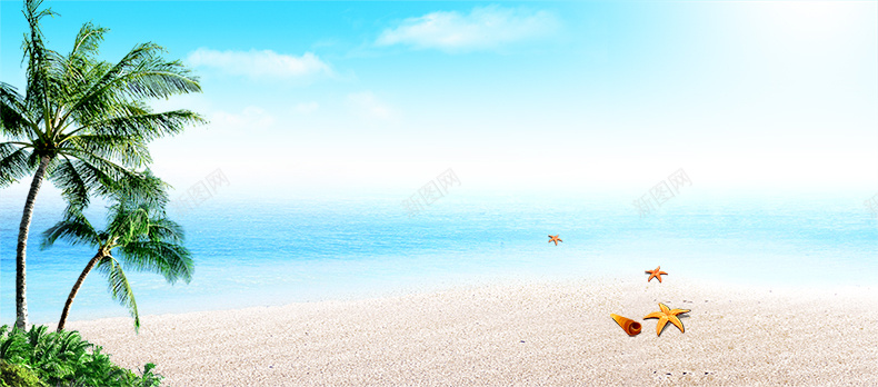 夏日沙滩psd_88icon https://88icon.com 夏天 夏日 摄影 椰树 海滩 详情页海报 风景