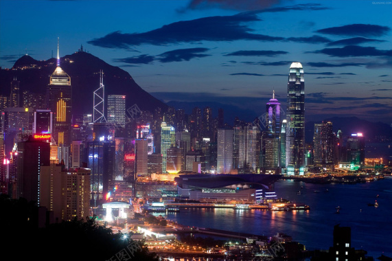 中国香港夜景摄影图片
