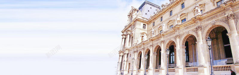 欧式建筑海报背景背景