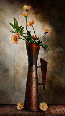 复古花瓶背景背景