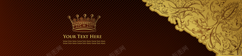 深棕色底图金色花纹皇冠背景psd设计背景_88icon https://88icon.com banner 古典 复古 底图 欧式 海报 深棕色 皇冠 纹理 线条 背景 花卉 花纹 英文 金色