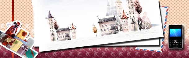 创意时尚物品摆设背景图背景