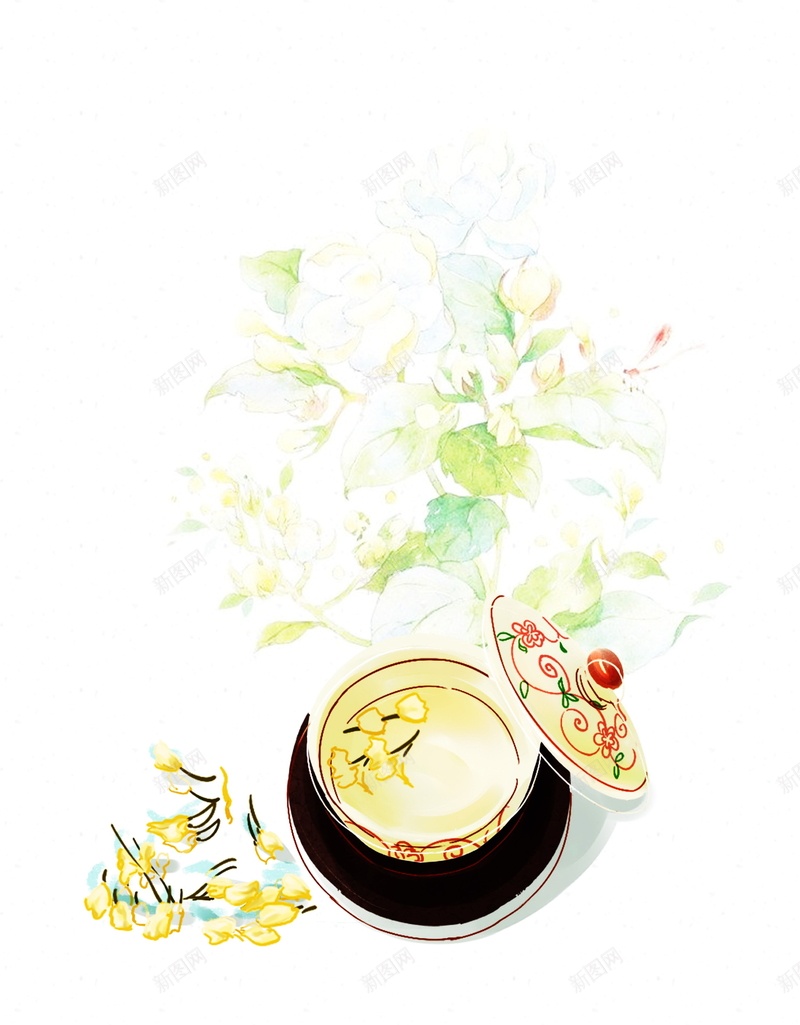 茉莉花茶海报背景模板psd设计背景_88icon https://88icon.com PSD 促销 唯美 夏天 平面 广告 手绘 文艺 植物 模板 海报 清新 素材 背景 茉莉花 茉莉花茶 茶