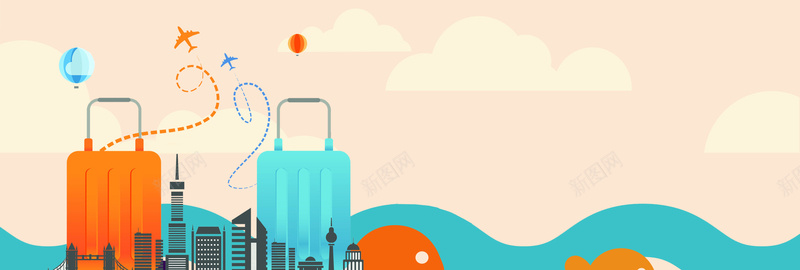 电商淘宝夏季夏日旅行箱包节促销海报psd设计背景_88icon https://88icon.com banner 促销 夏季 夏日 拉杆箱 旅行箱 旅行箱包节 海报 淘宝 电商 箱包