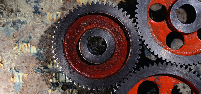工业五金工具五金家用齿轮锁链轴承背景摄影图片