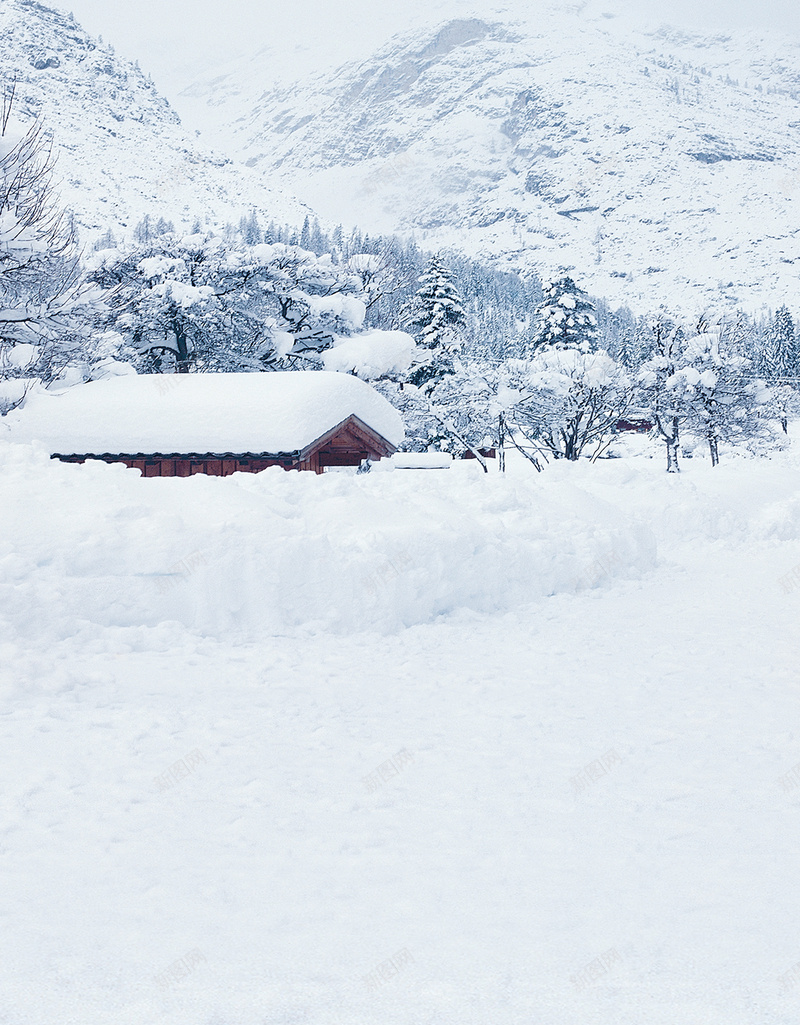 蓝色冬季唯美雪景PSD分层H5背景jpg设计背景_88icon https://88icon.com H5 PSD分层 冬季 唯美 建筑 房子 树 浪漫 背景素材 蓝色 雪地 雪山 雪景