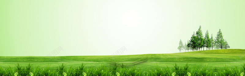 绿色草地风景大图背景摄影图片
