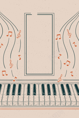 钢琴音乐海报背景背景