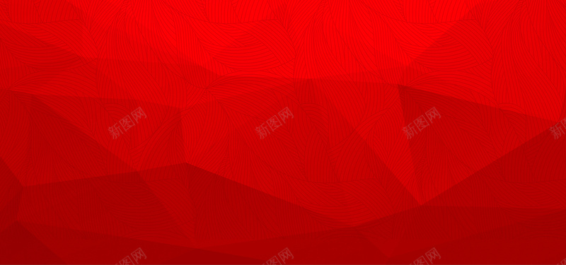 红色几何立体海报背景背景