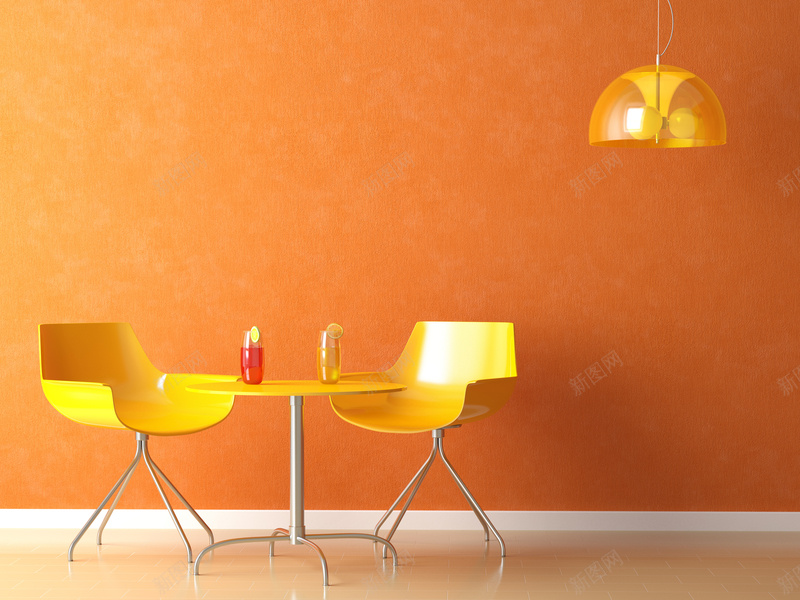 餐桌橙色海报背景jpg设计背景_88icon https://88icon.com 3 室内设计 家具 家居图 橙色 环境设计 设计 餐桌