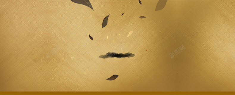 中国风金色质感纹理茶叶详情页海报背景背景