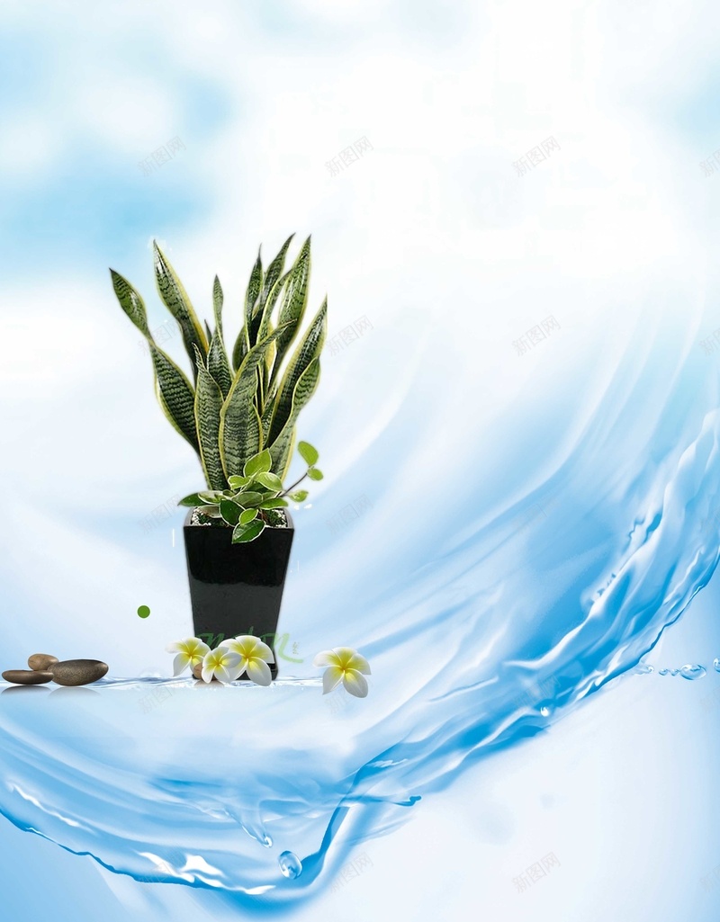 护肤品水润海报背景psd设计背景_88icon https://88icon.com 护肤品 水 水润 海报 清新 绿色 背景 蓝色