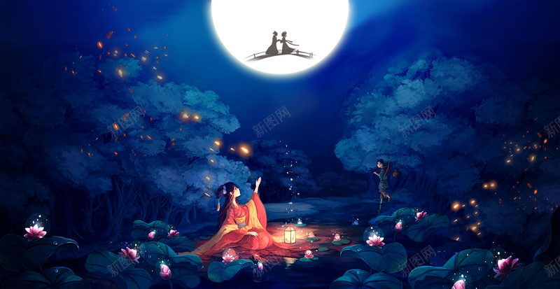 七夕情人节背景psd设计背景_88icon https://88icon.com PSD 七夕 卡通 小清新 平面 广告 情人节 情侣 手绘 模板 浪漫 海报 牛郎织女 甜蜜 素材 背景