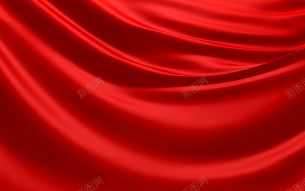 红色绸缎淘宝背景图背景