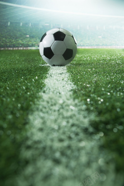绿色静谧足球赛开场海报背景背景