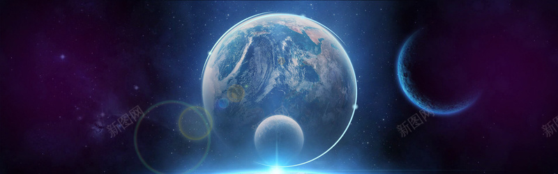 科技科幻星球海报banner背景psd设计背景_88icon https://88icon.com banner 宇宙星空 星球 星空幕布 星空月球 星空流星 星空背景 海报 璀璨星 科幻 科技