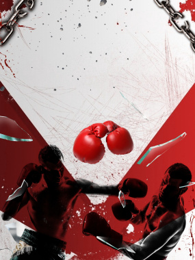 拳击锦标赛竞技类体育宣传海报背景背景