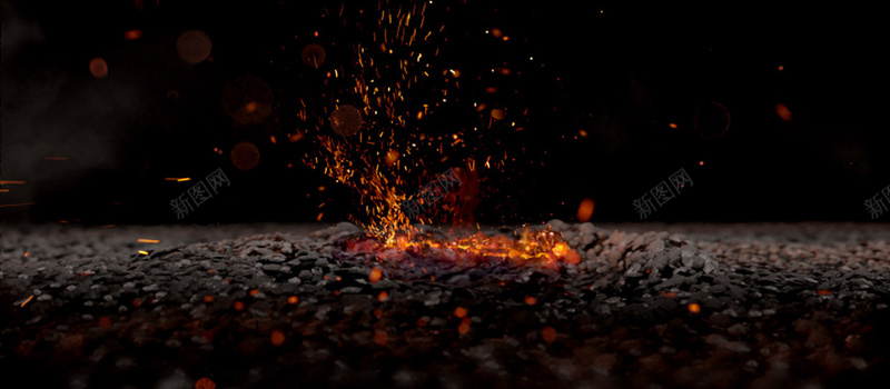 火焰背景banner装饰jpg设计背景_88icon https://88icon.com 海报banner 火焰 碎石 背景banner装饰 飞溅的火焰