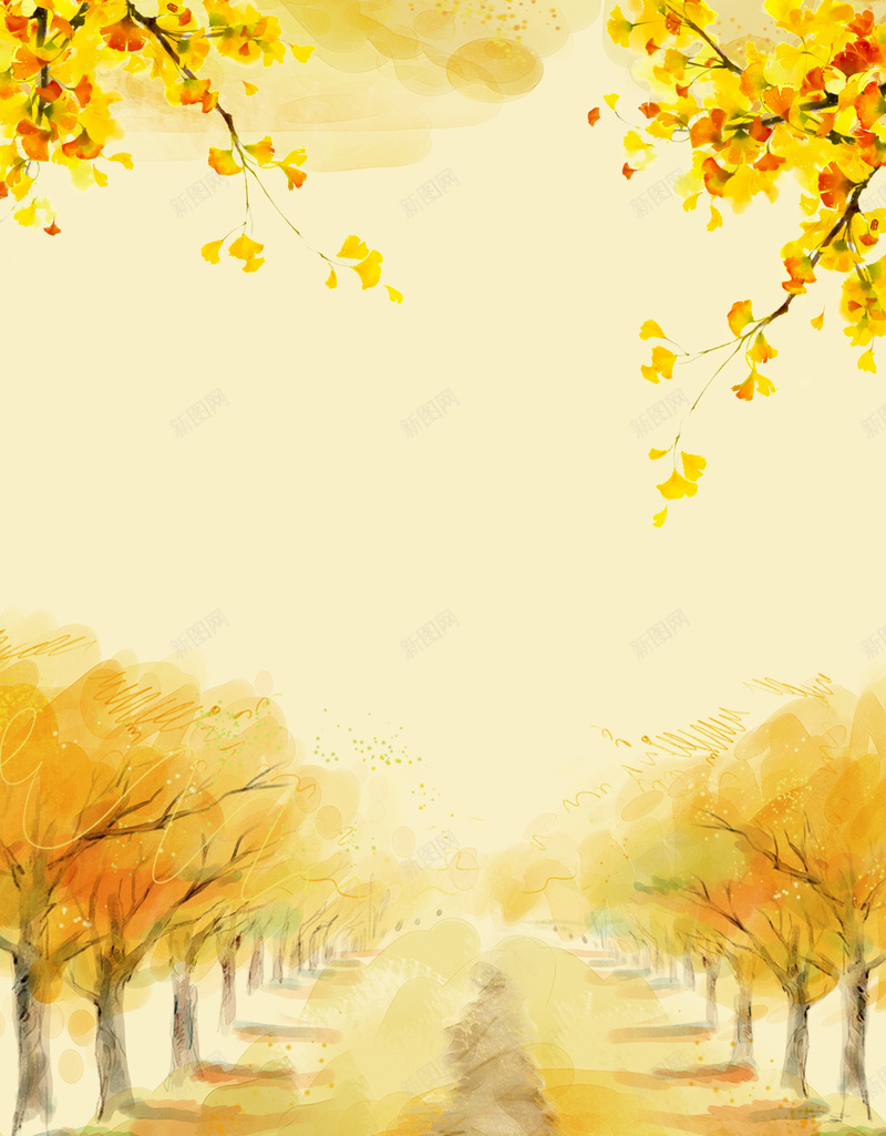 创意手绘风格秋分户外海报psd设计背景_88icon https://88icon.com 24节气 你好秋天 户外 手绘 树 秋分海报 秋季 秋季上新 秋游