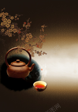 古典茶文化背景背景