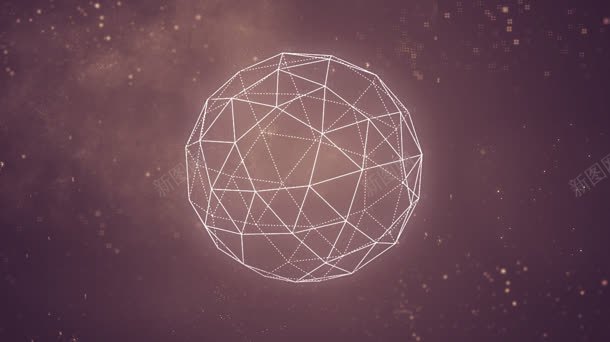 太空中的球体构造图背景