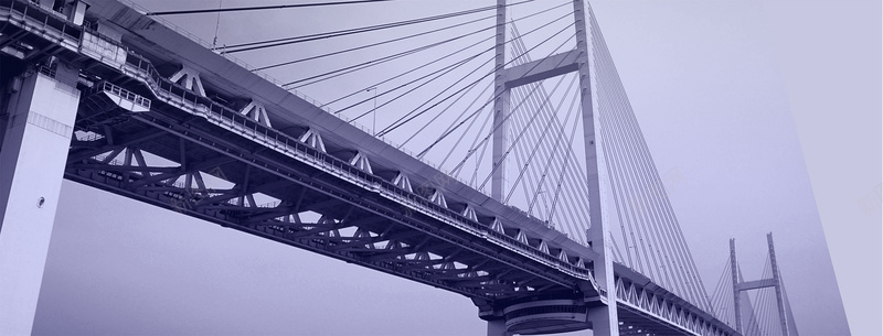 企业文化大桥背景banner摄影图片