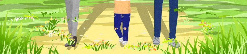 春季亲子踏青旅游海报psd设计背景_88icon https://88icon.com 一家人 亲子 天空 户外 春季 柳叶 燕子 草地 踏青 踏青旅游