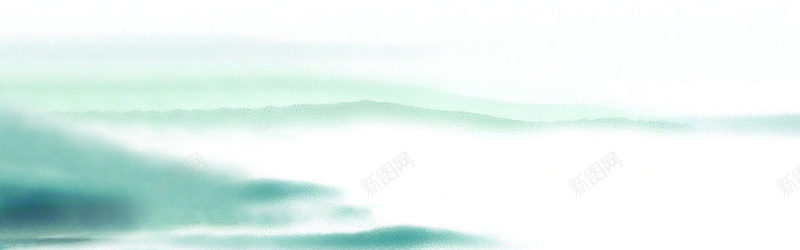 青山绿水油彩画背景背景