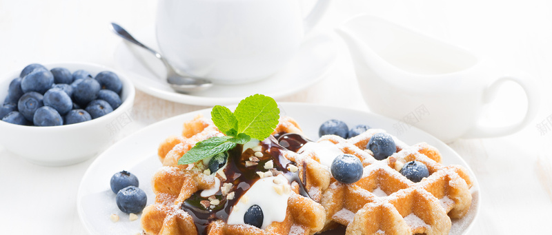 甜食背景jpg_88icon https://88icon.com banner waffle 华夫饼 博客 广告 摄影 海报banner 淘宝 甜食 美食 蓝莓 风景 食物