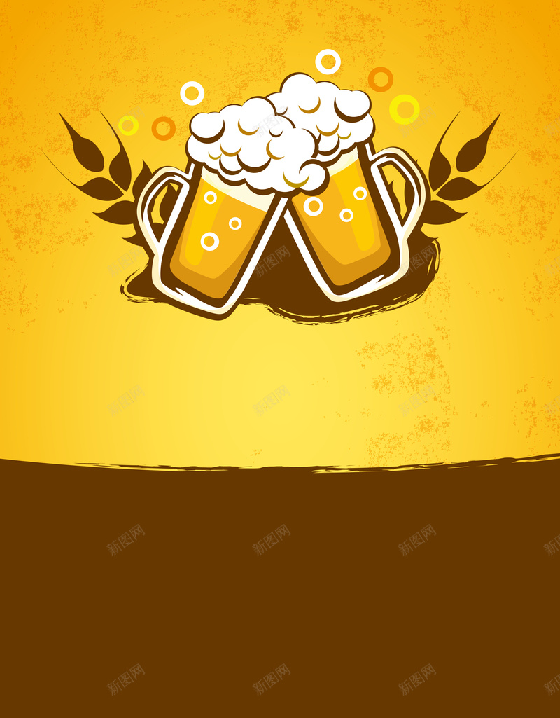 简约啤酒节海报背景矢量图eps设计背景_88icon https://88icon.com 啤酒 啤酒节 干杯 海报 激情 碰杯 简约 素材 背景 矢量图
