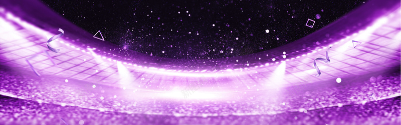 紫色激情狂欢电商海报banner背景背景