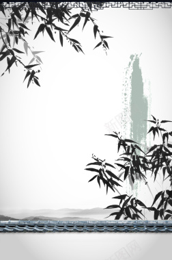 中国风水墨画背景背景