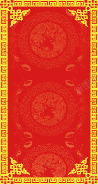 中国风花纹展板背景背景