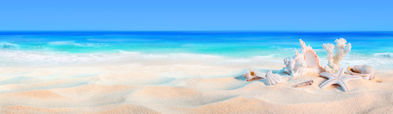 唯美沙滩背景jpg设计背景_88icon https://88icon.com 唯美 大海 摄影 旅行 沙滩 海报banner 蓝色 风景 高清