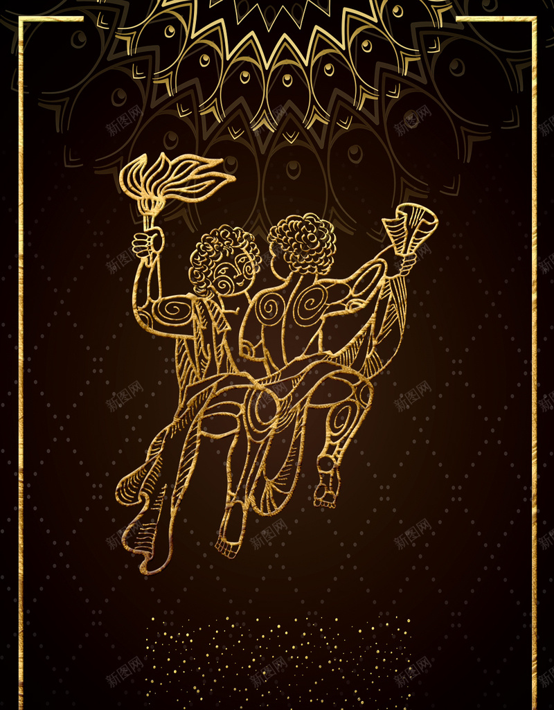 创意黑金12星座广告背景psd设计背景_88icon https://88icon.com 十二星座挂画 占星 双子座 处女座 天蝎座 星座占卜 星座海报 花纹 边框 金牛座 金色 魔蝎座